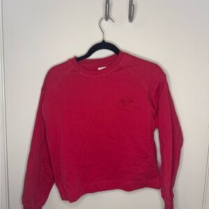 Zara Vibrant Red New York Sweatshirt